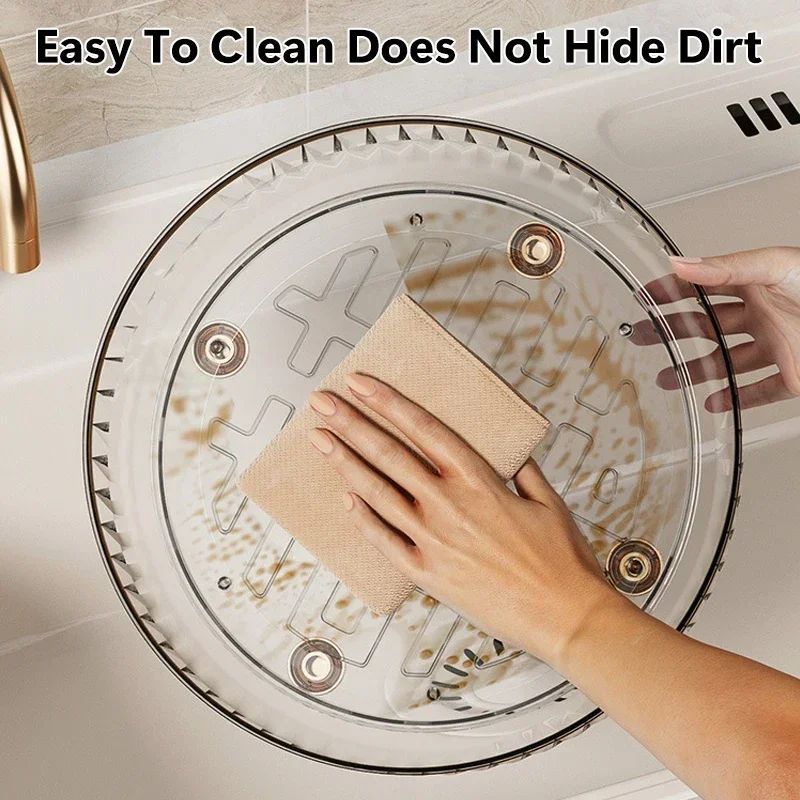 Premium 360° Rotating Glass Cosmetic Organizer for Effortless Access